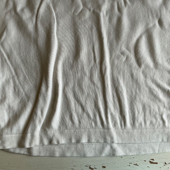Banana Republic 1/4 button front ivory cotton sweater Large - Picture 5 of 11